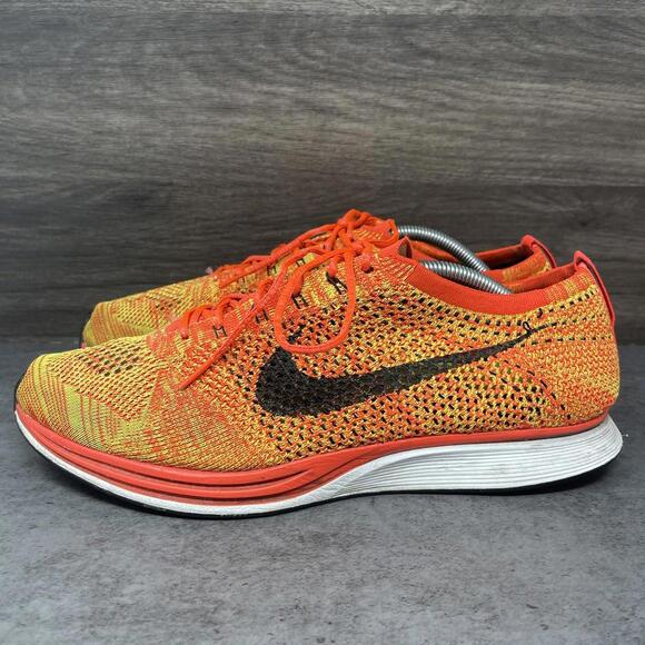 nike flyknit racer orange